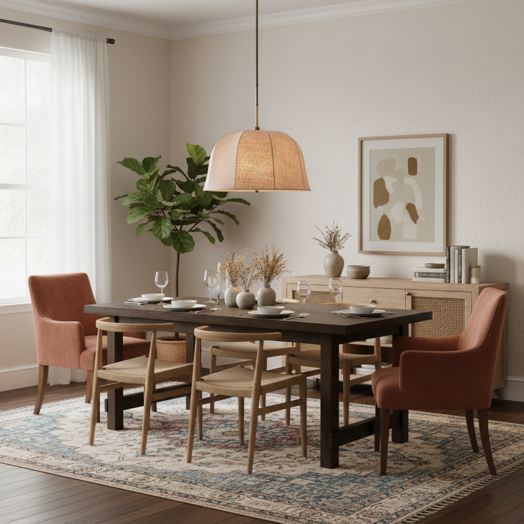 Fabric Drum Shade Ceiling Fixture 15 in Gold Metal Frame Height-Adjustable Drop Light for Dining Spaces Bedchambers Entryways Modern Farmhou