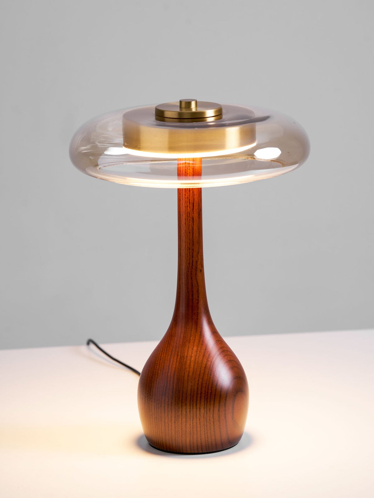 Desk Lamp with 3 Color Temperatures Glass and Brass LED Touch Light for Bedroom Office Nightstand Reading Warm Cool Neutral White 12W 10 Inc