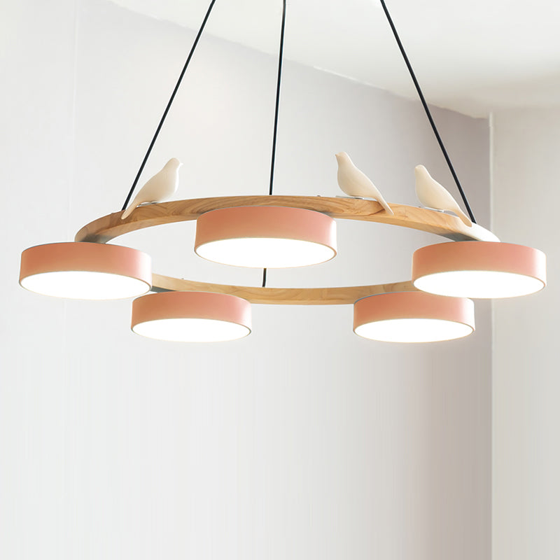 SiennaBird | Elegant Gold Modern Round Dining Room Chandelier