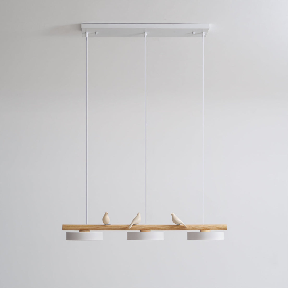 Sculptural Bird Ceiling Light 31 in with Movable Resin Accent LED Dimmable Metal Wood for Dining Room Bedroom Living Room Kitchen Modern Art