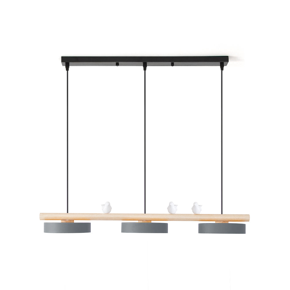 Sculptural Bird Ceiling Light 31 in with Movable Resin Accent LED Dimmable Metal Wood for Dining Room Bedroom Living Room Kitchen Modern Art