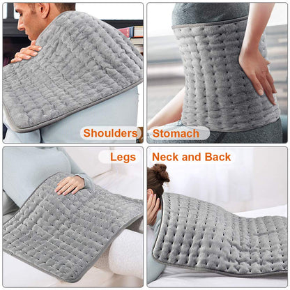 Therapeutic Heat Wrap with 10 Temperature Settings for Sore Muscles & Tension Relief – Soft Fabric, Auto Shutoff, Machine Washable for