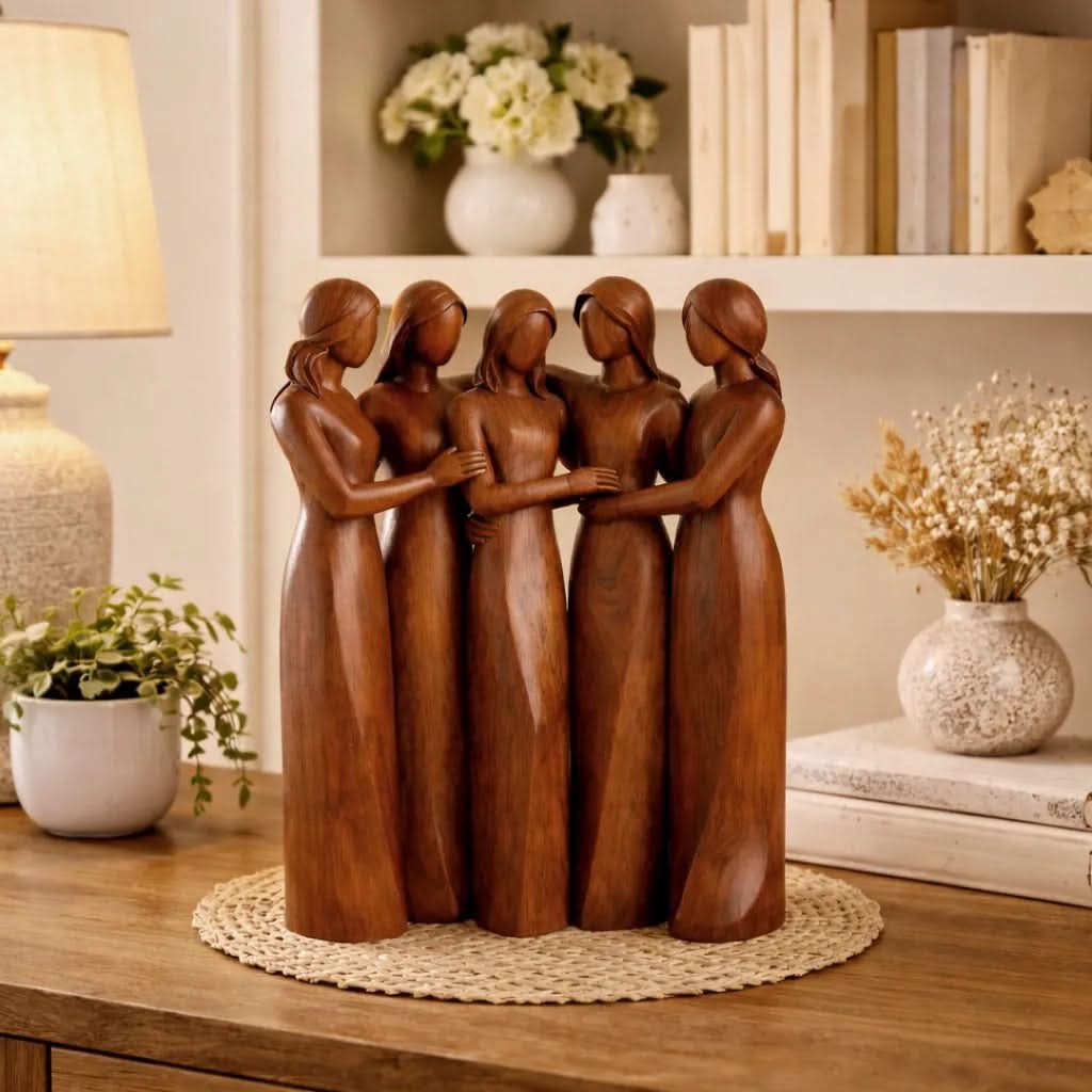 SISTERBOND – Elegant Resin Friendship Sculpture