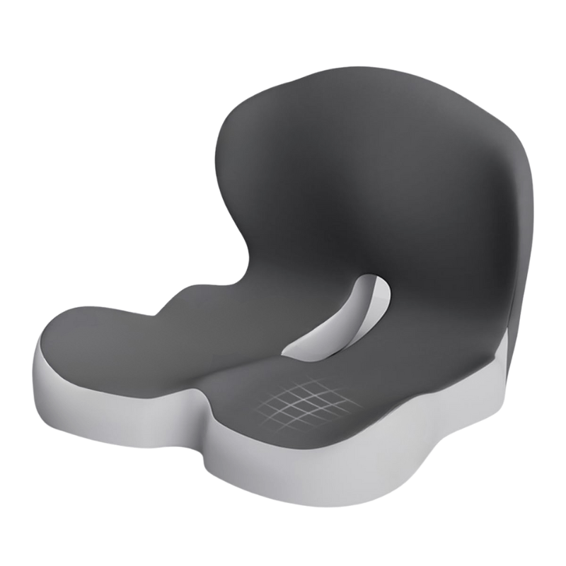 Memory Foam Seat Cushion for Office Chair, Car & Home | Non-Slip Base | Pressure Relief Support for Tailbone, Back & Hips | Portable Everyda