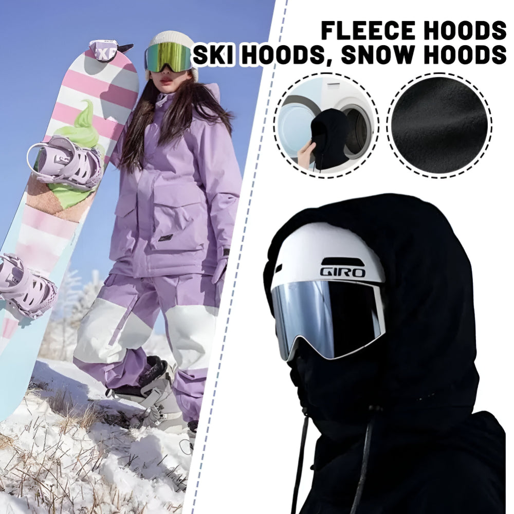 Ortekor Outdoor Essentials | Black Ski Mask with Adjustable Drawstring | Versatile Face Cover for Winter Sports and Activities