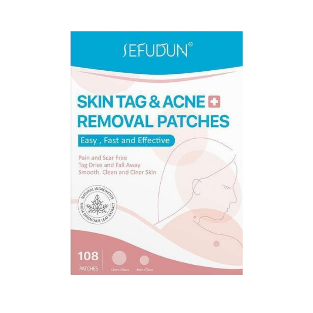 Skin Tag & Wart Removal Patches – Natural Herbal Formula for Smooth Skin – Gentle Spot Treatment Plasters for Moles & Blemishes