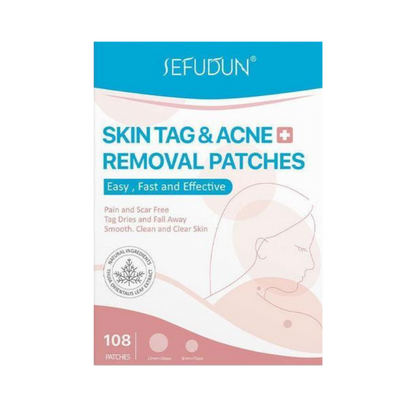 Skin Tag & Wart Removal Patches – Natural Herbal Formula for Smooth Skin – Gentle Spot Treatment Plasters for Moles & Blemishes
