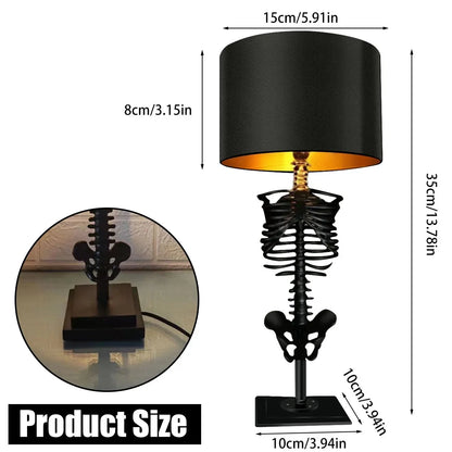 Skeleton Hand Table Lamp Gothic Skull Bedside Light Decorative Bone Art Sculpture Accent Lighting for Bedroom Office Living Room Halloween