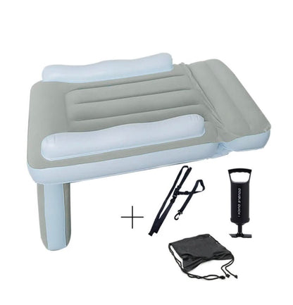 Travel Bed for Toddlers, Inflatable Airplane Bed with Soft Surface, Portable Airplane Seat Bed for Kids Flights