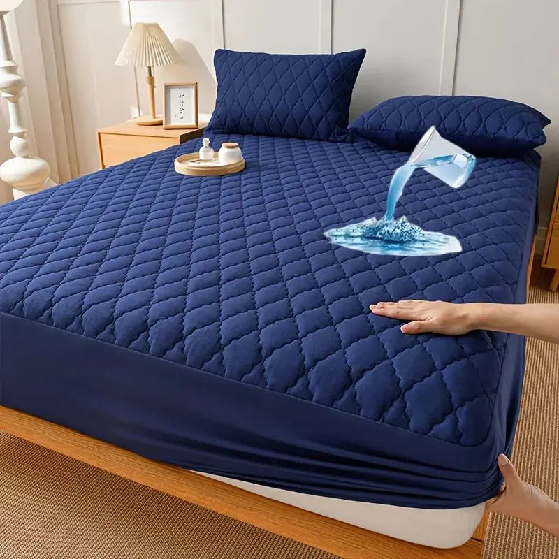 Ortekor | Waterproof Mattress Protector with Quilted Cushioning | Secure Fit for Comfortable Sleep