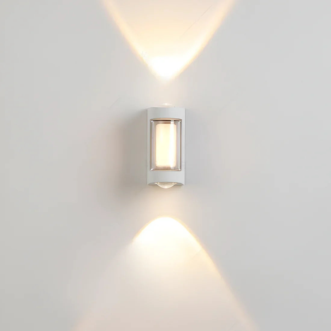 Outdoor Sconce Fixture 10.6 in Black Waterproof Bidirectional Beam for Exterior Walls Entrance Porch Garden Pathway Architectural Accent IP6