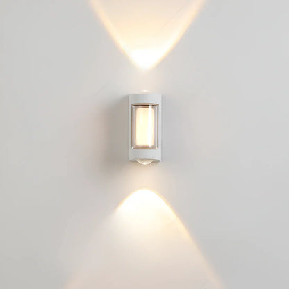 Outdoor Sconce Fixture 10.6 in Black Waterproof Bidirectional Beam for Exterior Walls Entrance Porch Garden Pathway Architectural Accent IP6