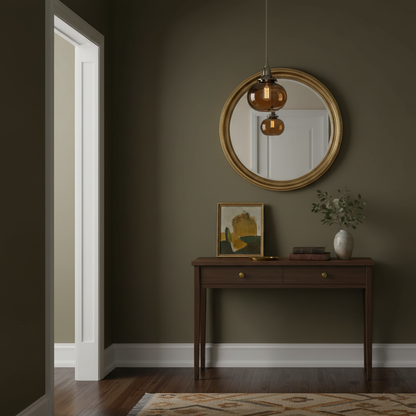 Glass Globe Hanging Lamp 5 in Diameter Vintage Brass Fixture Height Adjustable Wire Ceiling Suspension for Kitchen Dining Room Entryway Nook