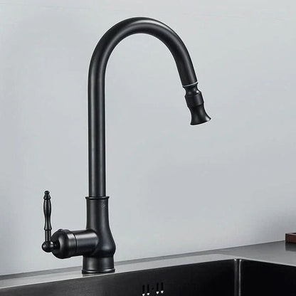 FLEXTAP – Pull Out Kitchen Faucet Antique Style High Arc Sink Mixer