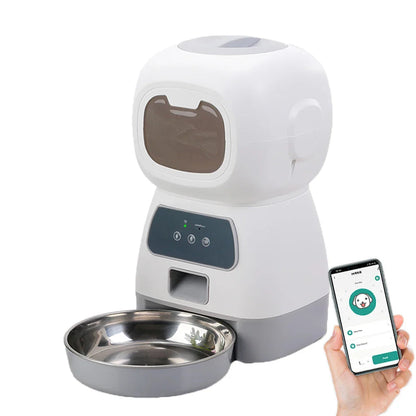 Smart Automatic Pet Feeder | Programmable Feeding Solution with Voice Recording for Happy Pets