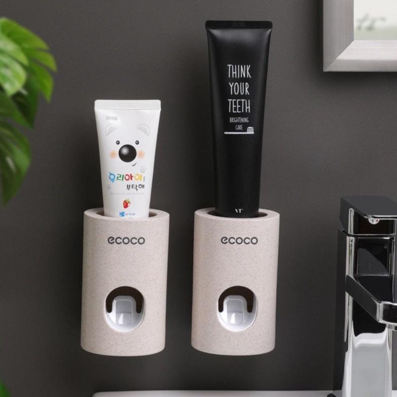 Smart Hygiene | Automatic Toothpaste Dispenser with Wall Mount for Organized Bathroom