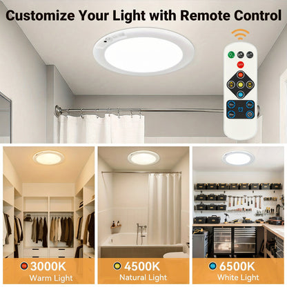 Smart Motion Sensor Ceiling Light | Rechargeable LED Flush Mount Lamp for Effortless Indoor Lighting