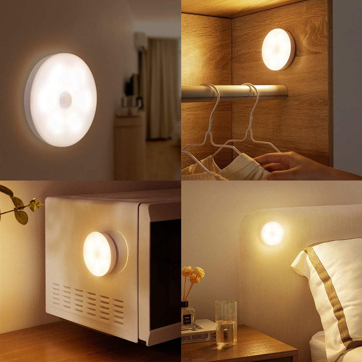 Smart Motion Sensor LED Light | USB Rechargeable & Magnetic Design for Easy Installation