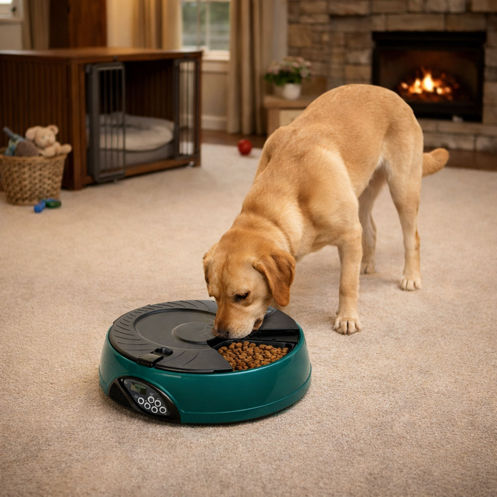 Smart Pet Feeder | Automatic Cat & Dog Feeder with Portion Control | Timed Meal Dispenser for Healthy Nutrition