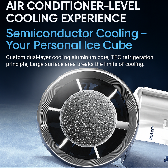 Smart Power Bank Fan with Adjustable Airflow & Quick Charge Feature | Versatile Cooling Solution for On-the-Go Comfort