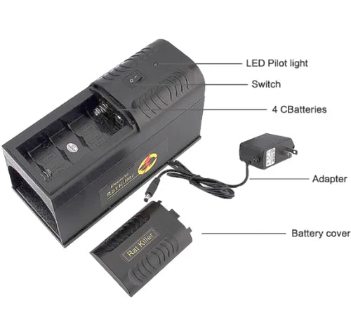 Electric Mouse Trap, Electric Rat Trap with No Touch Disposal, Reusable Rodent Trap, Rat Killer for Indoor Mice and Rats