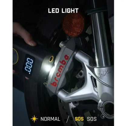 Smart Tire Pump | Portable Tire Inflator with LCD Display | Cordless Design for Efficient Tire Maintenance