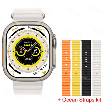 Smart Watch for Android with Sports Modes, Fitness Smartwatch with AMOLED Display, Heart Rate and Sleep Monitoring