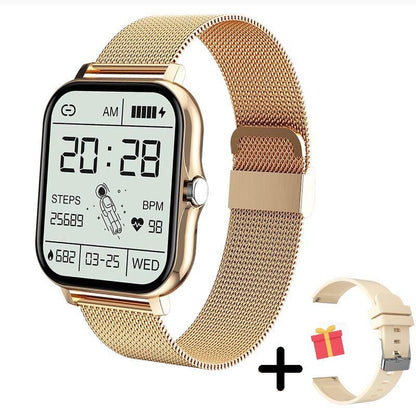 Fitness Tracker Smartwatch with Heart Rate Monitor, Blood Oxygen, Sleep Tracking & Waterproof Design for iOS & Android