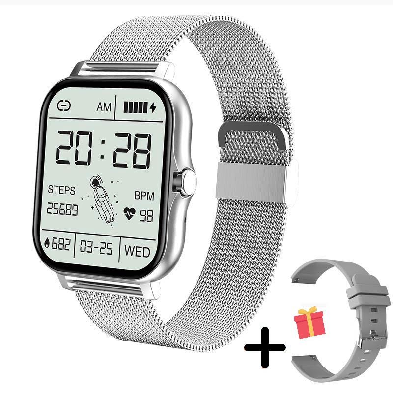 Fitness Tracker Smartwatch with Heart Rate Monitor, Blood Oxygen, Sleep Tracking & Waterproof Design for iOS & Android