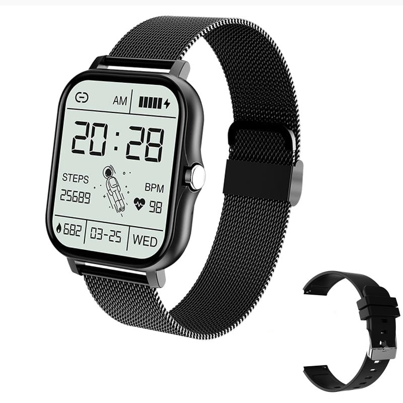 Fitness Tracker Watch with Heart Rate Monitor, Blood Oxygen Sensor, Step Counter & 10-Day Battery Life for iOS & Android