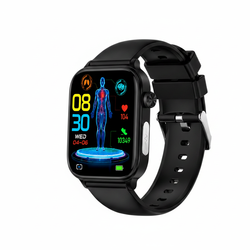 Smart Fitness Tracker Watch with Bluetooth and Oxygen Monitoring – Daily Activity and Health Monitor