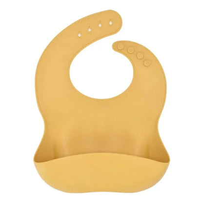 SILIBIB – Soft silicone baby bib with adjustable fit for mess-free feeding comfort