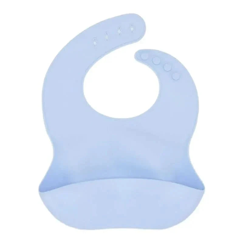 SILIBIB – Soft silicone baby bib with adjustable fit for mess-free feeding comfort