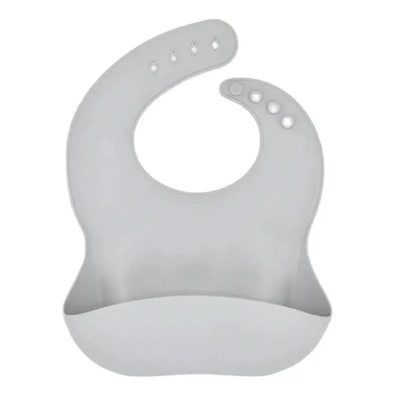 SILIBIB – Soft silicone baby bib with adjustable fit for mess-free feeding comfort