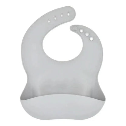 SILIBIB – Soft silicone baby bib with adjustable fit for mess-free feeding comfort
