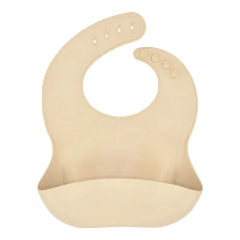 SILIBIB – Soft silicone baby bib with adjustable fit for mess-free feeding comfort
