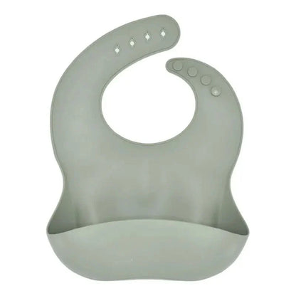 SILIBIB – Soft silicone baby bib with adjustable fit for mess-free feeding comfort