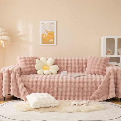 Ravine Faux Fur Blanket - Soft Touch, Modern Design