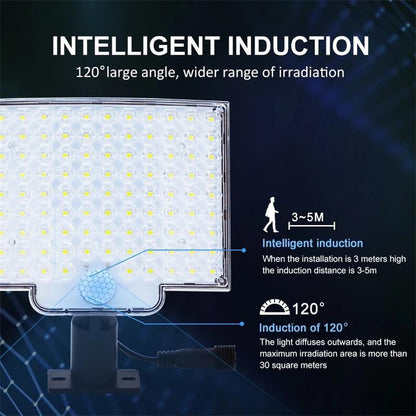 Solar Outdoor Light | 106 LED Motion Sensor with Adjustable Modes | Energy-Efficient Illumination for Gardens and Driveways