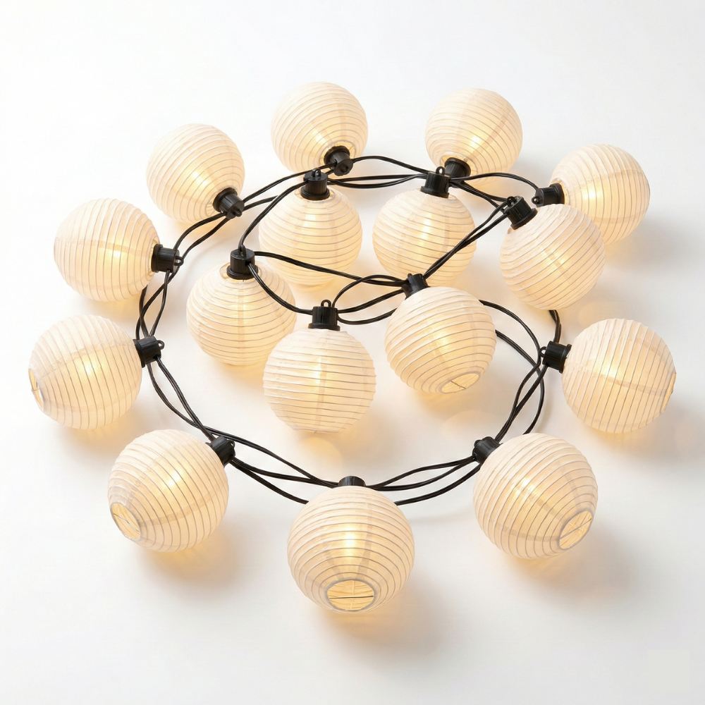 Elegant Solar Lantern String Lights with Waterproof Design | Versatile Outdoor Decor