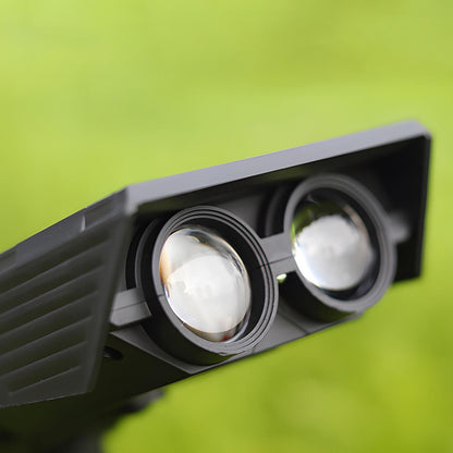 Adjustable Solar Spotlight for Garden | Zoom Beam Outdoor LED Light for Landscaping & Pathways | Warm White 3000K Wireless Solar Powered