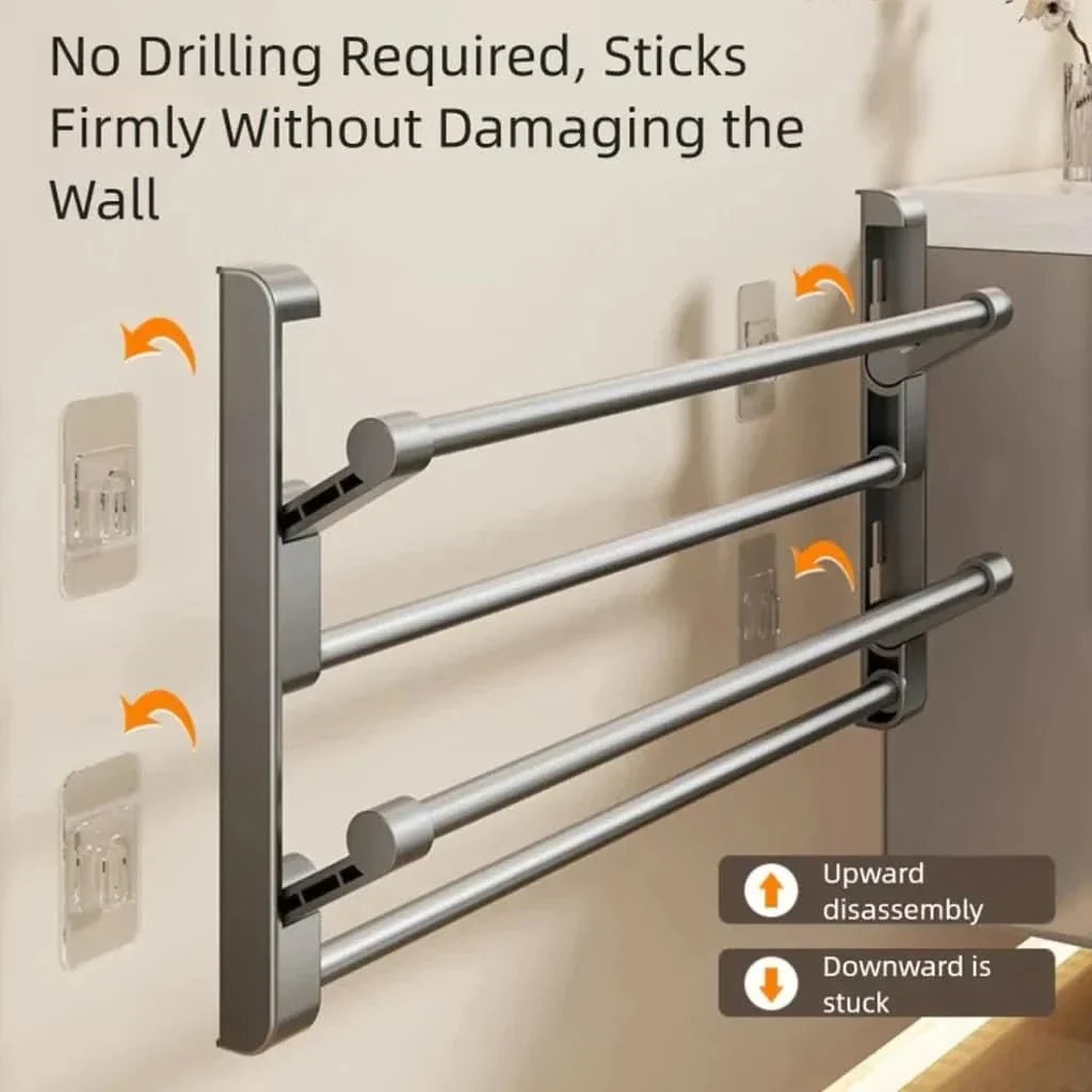 Wall-Mount Shoe Organizer with Drain Holes for Entryway Hallway Bathroom Storage Space Saver