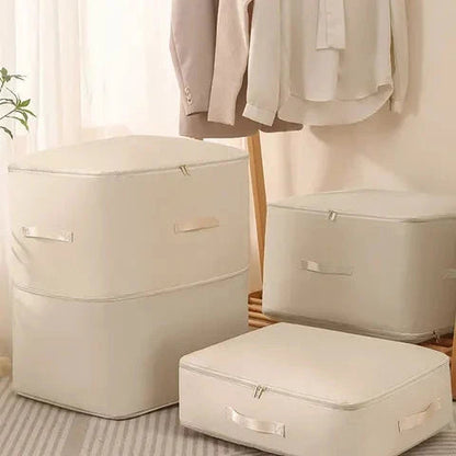 Space Saver | Self-Compression Storage Bags with Built-In Zipper | Durable Organizer for Clothes and Bedding