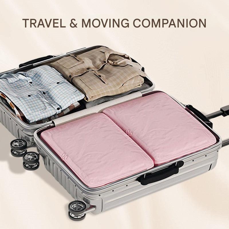 Space Saver | Self-Compression Storage Bags with Built-In Zipper | Durable Organizer for Clothes and Bedding