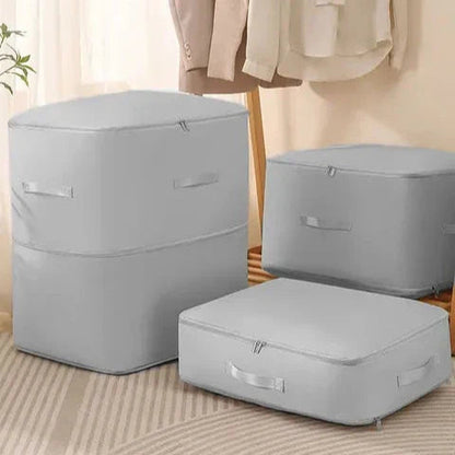Space Saver | Self-Compression Storage Bags with Built-In Zipper | Durable Organizer for Clothes and Bedding