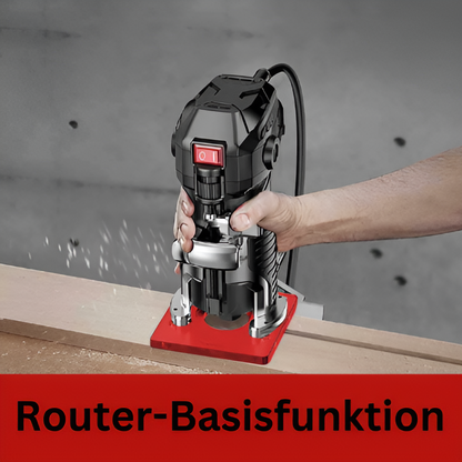 3-in-1 Router Groove Bracket Attachment for Woodworking Trimmer Tools – Aluminum Alloy Adjustable Base for MDF, Plywood & Fine Wood Projects