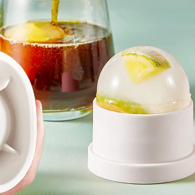 Ortekor Stackable Silicone Ice Maker | Ice Hockey Ball Mold for Long-Lasting Cool Drinks