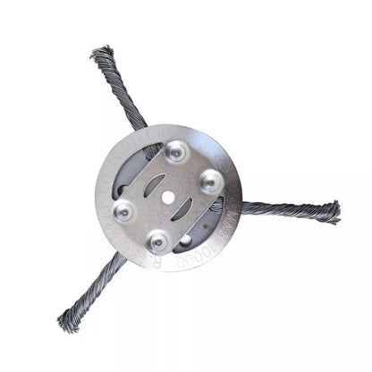Heavy-Duty Brush Head for Grass Trimmers – Steel Wire Weed and Moss Remover