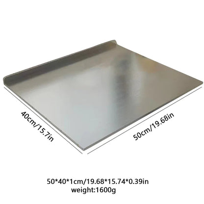 Stainless Steel Large Cutting Board with Double-Sided Functionality | Durable and Hygienic for Versatile Food Preparation