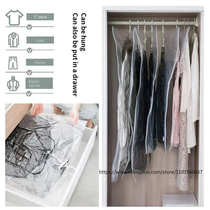 Storage Solutions | Vacuum Storage Bags for Clothes with Dustproof Design | Space-Saving Organizers for Efficient Closet Management